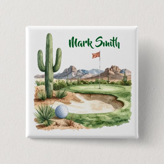Golf in Arizona  Button (Vorderseite)