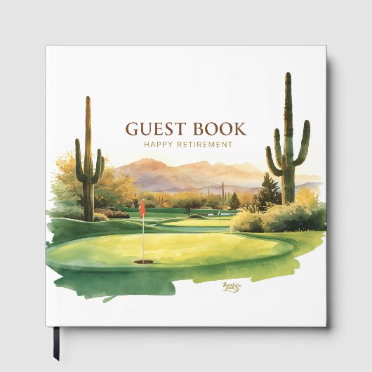 Golf in Arizona Gästebuch (Vorderseite)