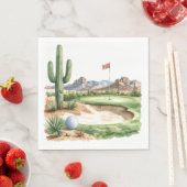Golf in Arizona Servietten (Beispiel)