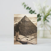 Golf in der Pyramide Sepia Toned Postkarte (Stehend Vorderseite)