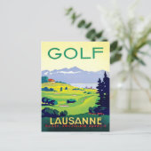 Golf in Lousanne, Schweiz Postkarte (Stehend Vorderseite)