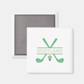 Golf in Schottland Magnet (Vorderseite/Rückseite)
