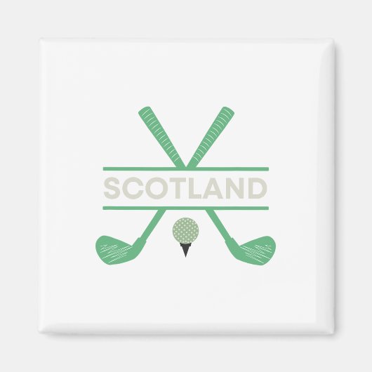 Golf in Schottland Magnet (Vorne)