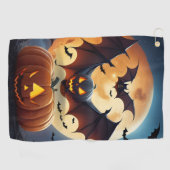 Golf in Spooky Style: Halloween Golf Handtücher (Horizontal)