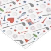 Golf Independence Day 4. Juli Party American Tischdecke (Schrägansicht)