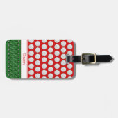 Golf-individuelle Name Gepäckanhänger (Vorderseite horizontal)