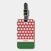 Golf-individuelle Name Gepäckanhänger (Vorderseite vertikal)