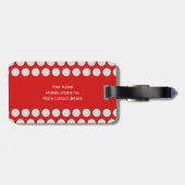 Golf-individuelle Name Gepäckanhänger (Rückseite horizontal)