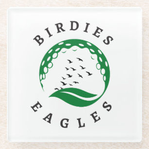 Golf-Infusion   Birdies   Adlerlogo Glasuntersetzer