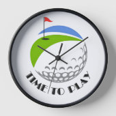 Golf Infusion Designed "Time To Play" Uhr (Vorderseite)