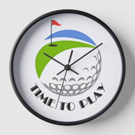 Golf Infusion Designed "Zeit zum Spielen" Uhr (Vorderseite)