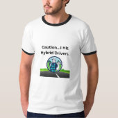 Golf Infusion "Vorsicht.. Ich treffe Hybrid-Treibe T-Shirt (Vorderseite)