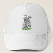 Golf Initial-Monogramm Truckerkappe (Vorderseite)