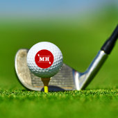 Golf Initialen Klassisch Elegant Sportlich Bold Ro Golfball