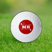 Golf Initialen Klassisch Elegant Sportlich Bold Ro Golfball