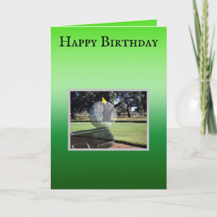 Golf-inspiriertes alles Gute zum Geburtstag, Karte