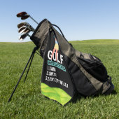 Golf Instruction Swing Swear Repeat Golf Handtuch (Gras)