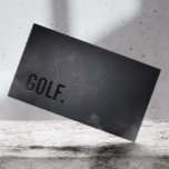 Golf Instructor Beruflich Black Minimalistisch Visitenkarte<br><div class="desc">Golf Instructor Beruflich Black Minimalistisch Business Card.</div>