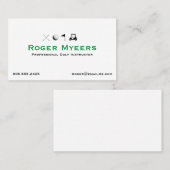 Golf Instructor Business Card Golfplatz Visitenkarte (Vorne/Hinten)
