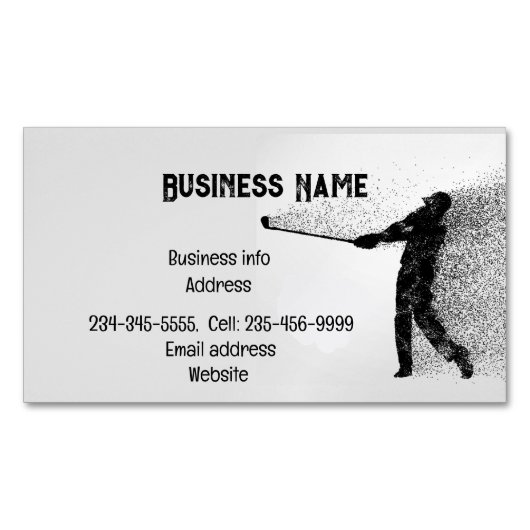 Golf Instructor Coach Custom Business Card Magnetische Visitenkarte (Vorderseite)