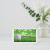 Golf Instructor Golf Ball Business Card Visitenkarte (Stehend Vorderseite)