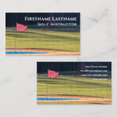 Golf Instructor Loch in One Golf Court Golf Sport Visitenkarte (Vorne/Hinten)