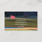 Golf Instructor Loch in One Golf Court Golf Sport Visitenkarte (Rückseite)