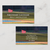 Golf Instructor Loch in One Golf Court Golf Sport Visitenkarte (Vorne/Hinten)