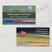 Golf Instructor Loch in One Golf Court Golf Sport Visitenkarte (Vorne/Hinten)