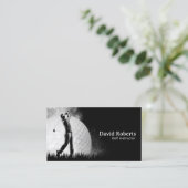 Golf Instructor Pro Golf Swing Coach Visitenkarte (Stehend Vorderseite)