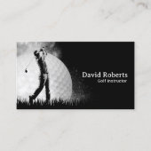 Golf Instructor Pro Golf Swing Coach Visitenkarte (Vorderseite)