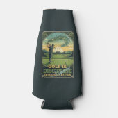 Golf Is Discipline Disguised as Fun | Motivational Flaschenkühler (Vorderseite)