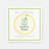 Golf Is Tonic | Golf-Papier-Servietten Serviette (Vorderseite)