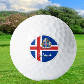 Golf Island & Isländisch Flag / Golf Ball