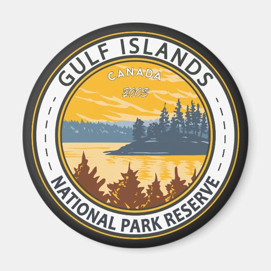 Golf Islands National Park Reserve Kanada Abzeiche Magnet (Vorne)