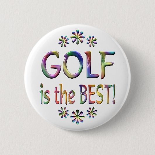 Golf ist das Beste Button (Vorderseite)