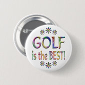 Golf ist das Beste Button (Vorne & Hinten)