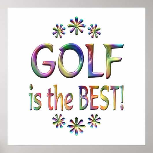 Golf ist das Beste Poster (Vorne)
