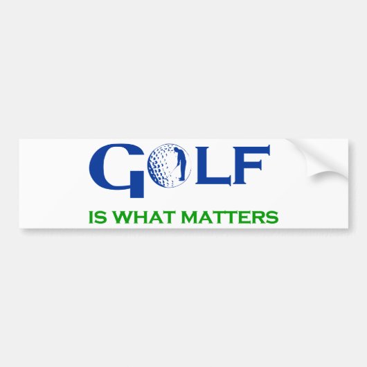 GOLF ist das, was zählt Autoaufkleber (Vorne)