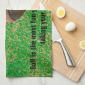 Golf ist der Spaß, den Sie haben können Geschirrtuch (Viertel Falte)