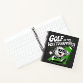 Golf ist der Weg zum Glück Notizblock (Innenseite)