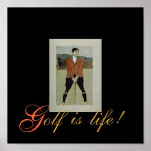 Golf ist... Drucken Poster