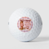 Golf ist ein Girls Game Golfball (Vorderseite)
