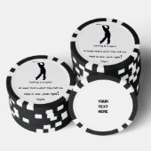 Golf ist ein Sport Pokerchips (Stapel)