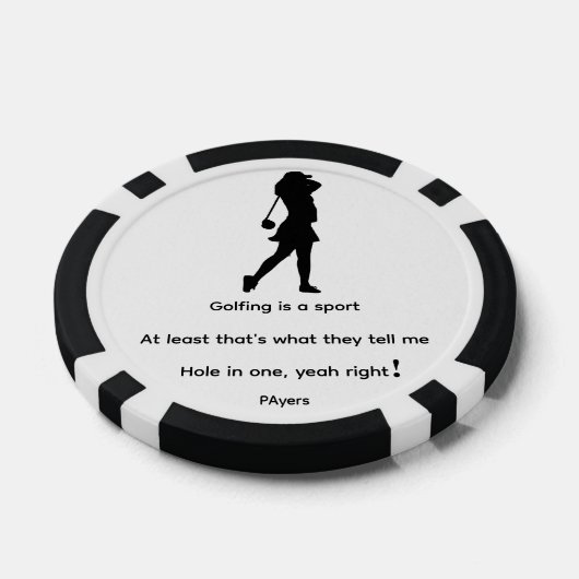 Golf ist ein Sport Pokerchips (Einzeln)