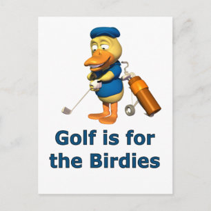 Golf ist für die Birdies Postkarte
