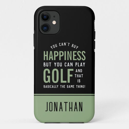 Golf ist Glück Funny Golf Lover Case-Mate iPhone Hülle (Rückseite)