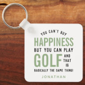 Golf ist Glück Funny Golf Lover Geschenk Schlüsselanhänger (Vorderseite)