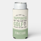 Golf ist Glück Funny Golf Lover Geschenk Selters Dosenkühler (Seltzer Rückseite)