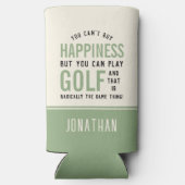 Golf ist Glück Funny Golf Lover Geschenk Selters Dosenkühler (Rückseite)